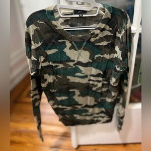 J Crew camouflage women’s sweater